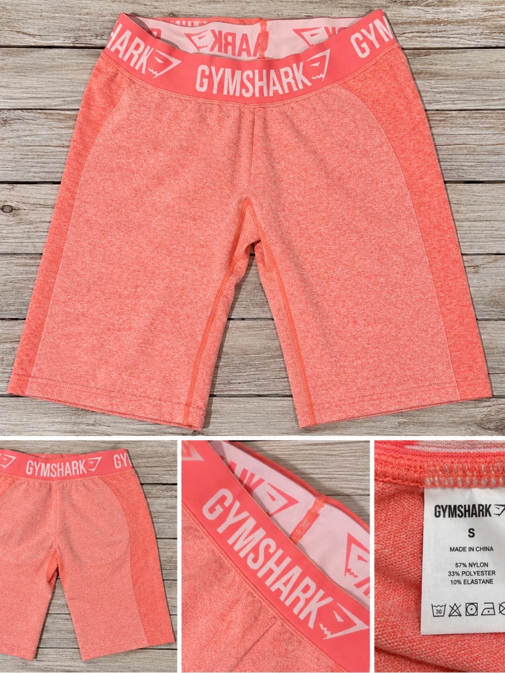 Gymshark women’s  Coral Pink Seamless long Leggings